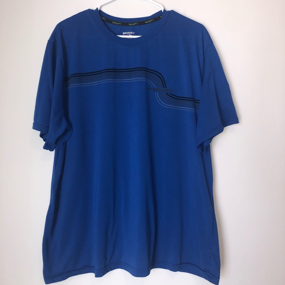 Brooks Run Happy Men’s XXL Blue T-shirt
